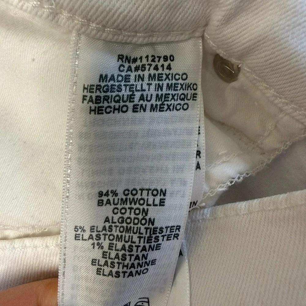 True Religion Jeans Mens 34x32 White Rocco Relaxed Skinny No Flap Denim Stretch
